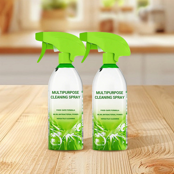 PureShine Multi-Action rengøringsspray. Universel plet- og fedtfjerner for enestående glans i hjemmet.