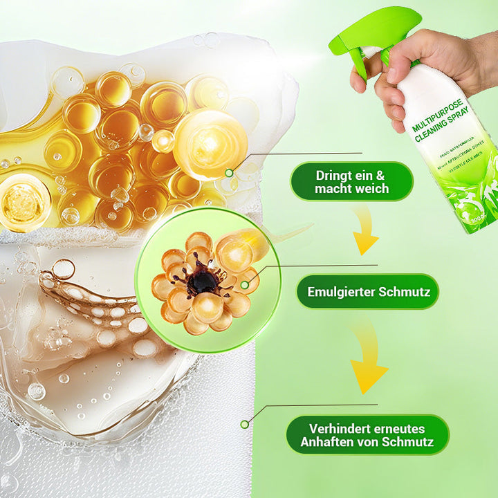 Universalspray PureShine Multi-Action. Fjerner pletter og fedt. Skaber et frisk og rent hjem.