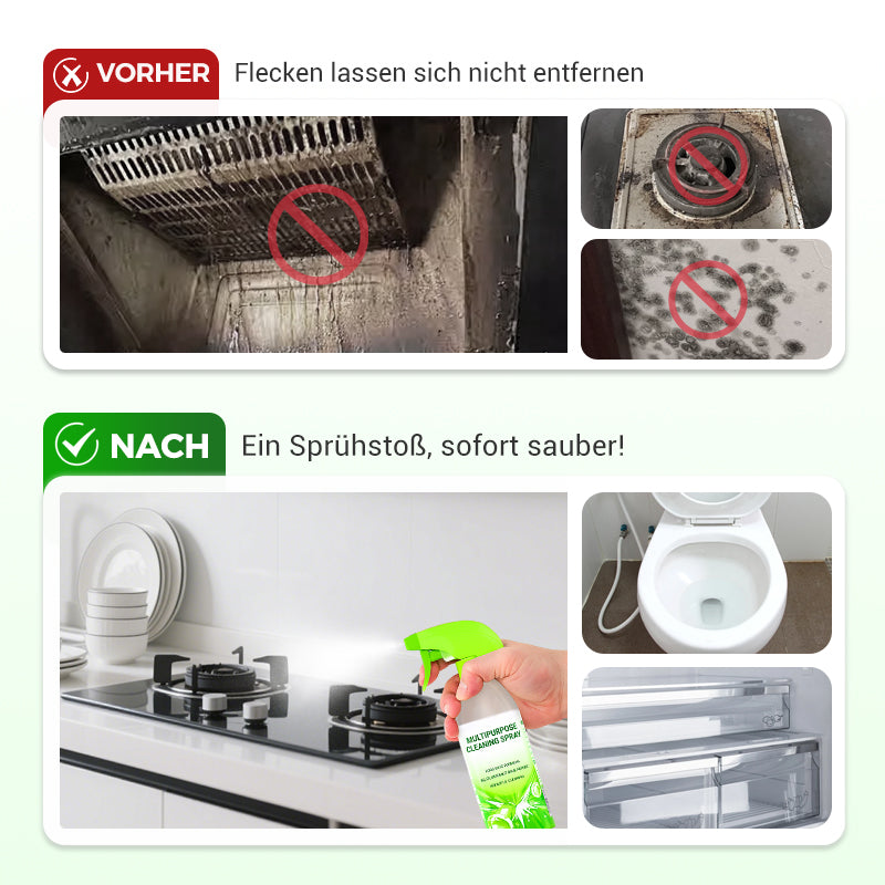 PureShine køkkenrengøringsspray fjerner fedt og snavs. Efterlader køkkenet skinnende rent og frisk.