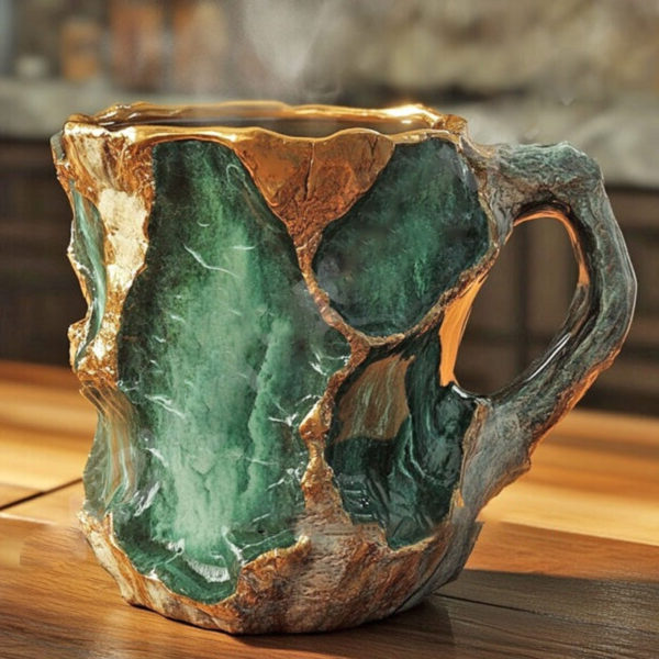 Quartzura energikrus med farverigt krystaldesign. Perfekt til kaffe og din morgenrutine.