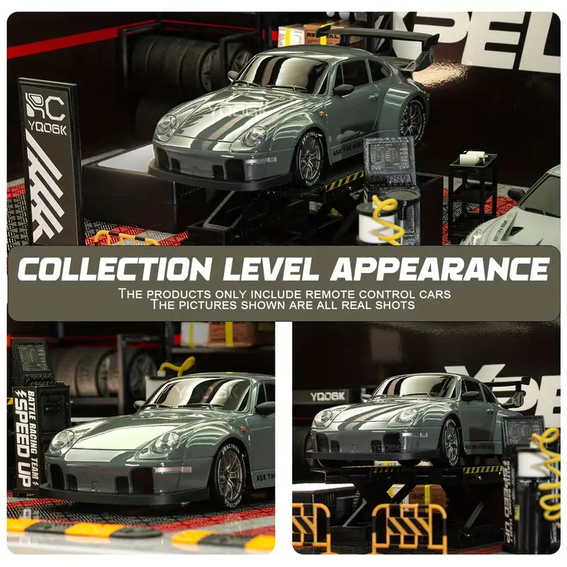 RC driftbil 1:24, den perfekte gave. En 4WD fjernstyret bil med LED-lys og genopladelig funktion til alle aldre.