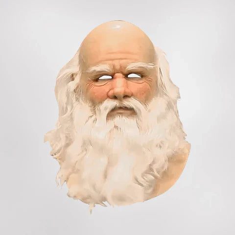Julemandsmaske i høj kvalitet til julekostume. Skab magisk julestemning og glæde til julefesten.