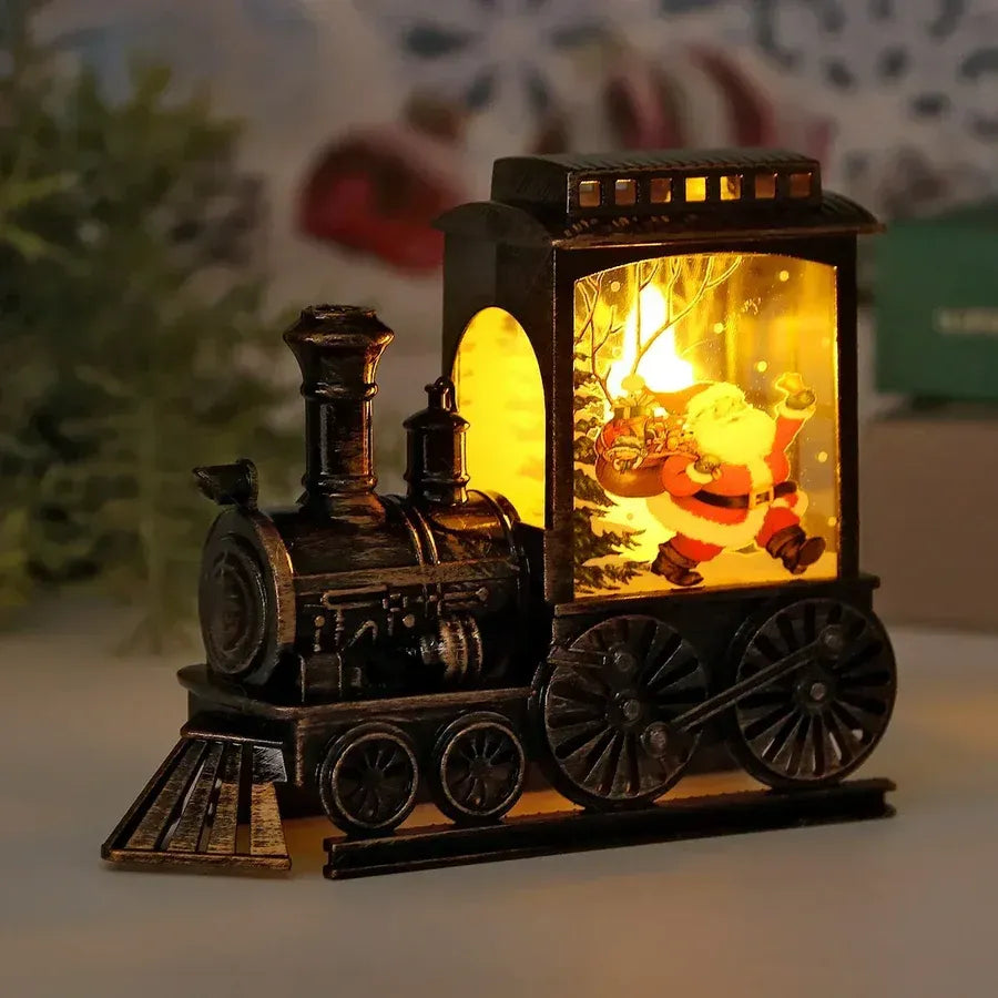 Retro messing bordlampe, batteridrevet LED lys, perfekt til hygge indendørs og udendørs som stemningslys.