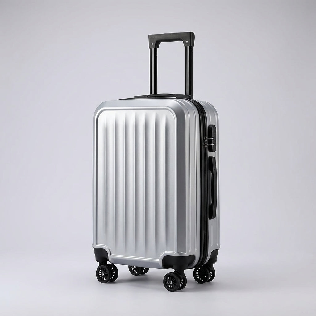 Sikker og stilfuld Traveon rejsekuffert. Robust riflet design for beskyttelse af din bagage under ferie rejse.
