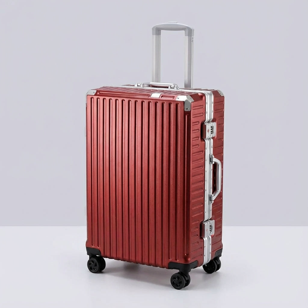 Letvægts rejsekuffert med hård skal, USB-opladning, TSA-lås og holdbar aluminiumsramme for din bagage.