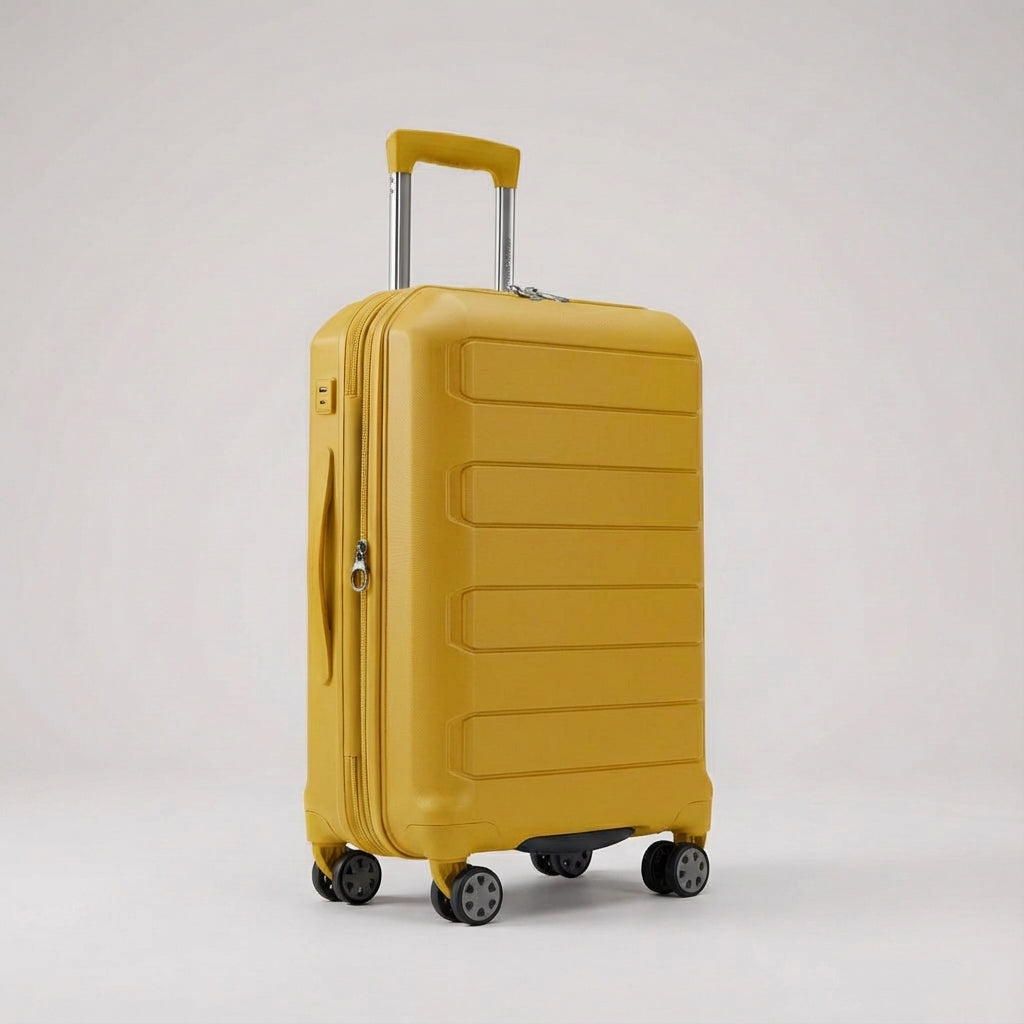 Håndbagage kuffert hardcase, udvidelig med spinnerhjul. Din funktionelle og lette rejsekammerat.