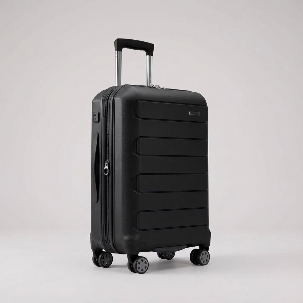 Unisex rejsekuffert hardcase, udvidelig, med 360° spinnerhjul. Klar til din næste ferie.
