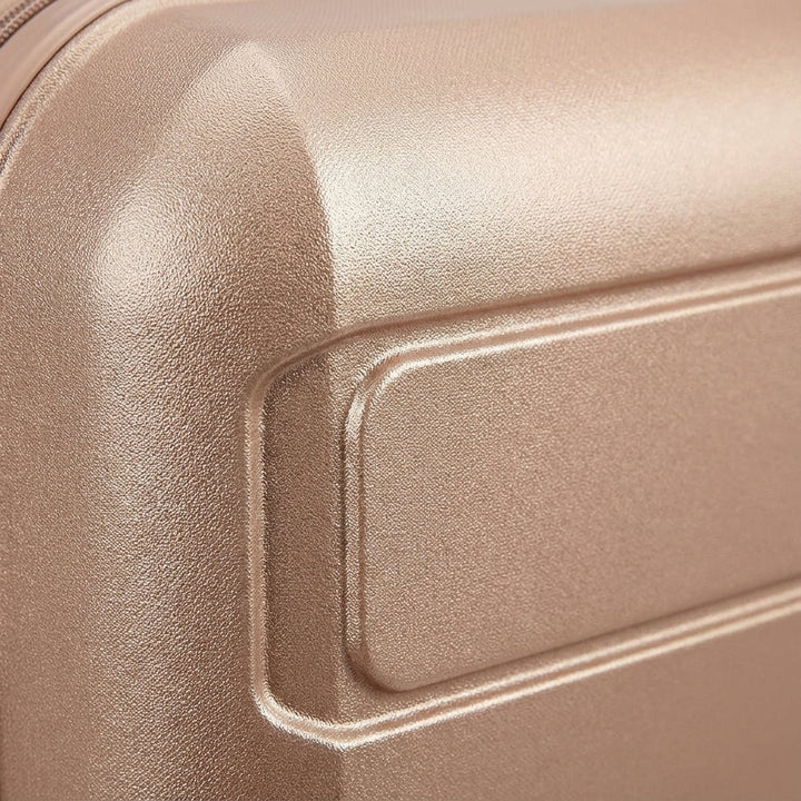 Praktisk unisex rejsetaske: hardcase design med 360° spinnerhjul og udvidelsesfunktion.