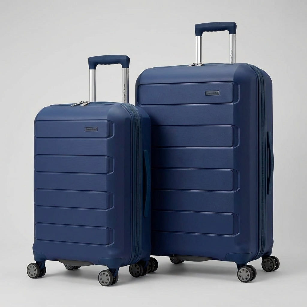 Udvidelig hardcase kuffert med fire letløbende spinnerhjul for stressfri transport af din bagage.