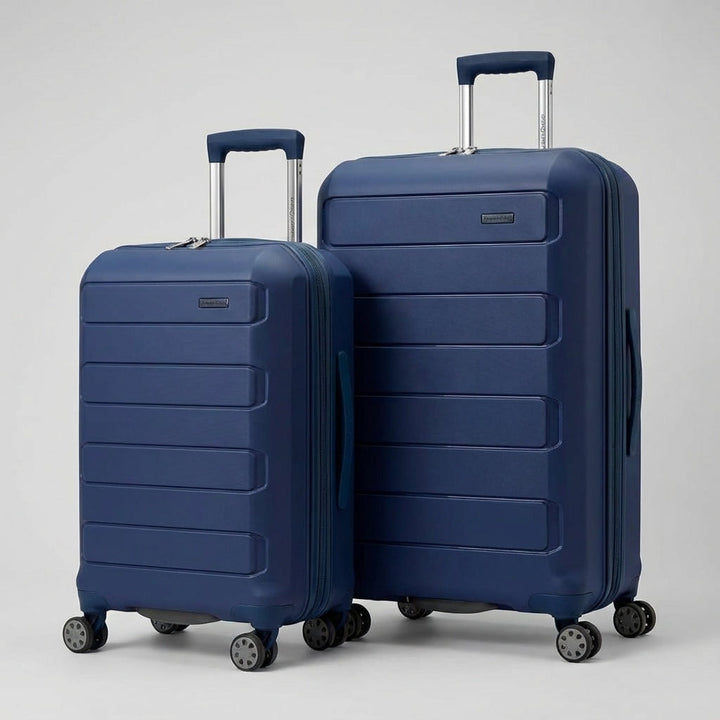 Udvidelig hardcase kuffert med fire letløbende spinnerhjul for stressfri transport af din bagage.