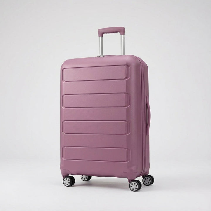 Alsidig hardcase rejsetaske med udvidelse, spinnerhjul og robust design til enhver rejse.