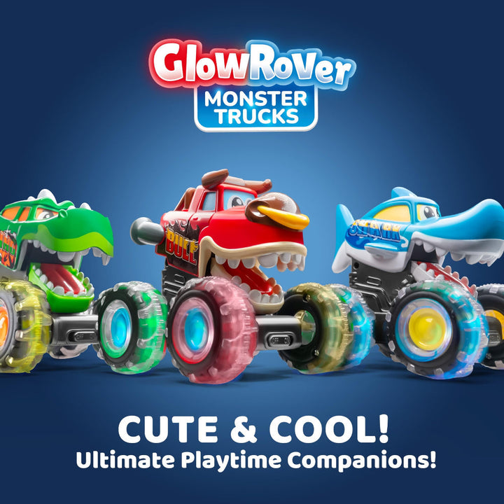 Børns lysende monstertrucks: et sæt med 3 tryk-og-kør legetøj, der fanger opmærksomhed og underholder.
