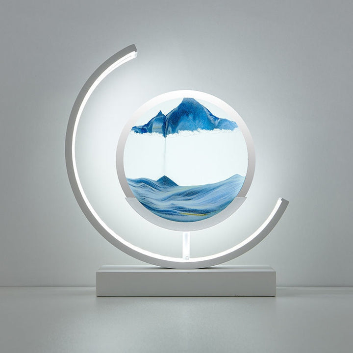 Bordlampe der giver hjemlig ro og et smukt stemningslys, forbedrer wellness.