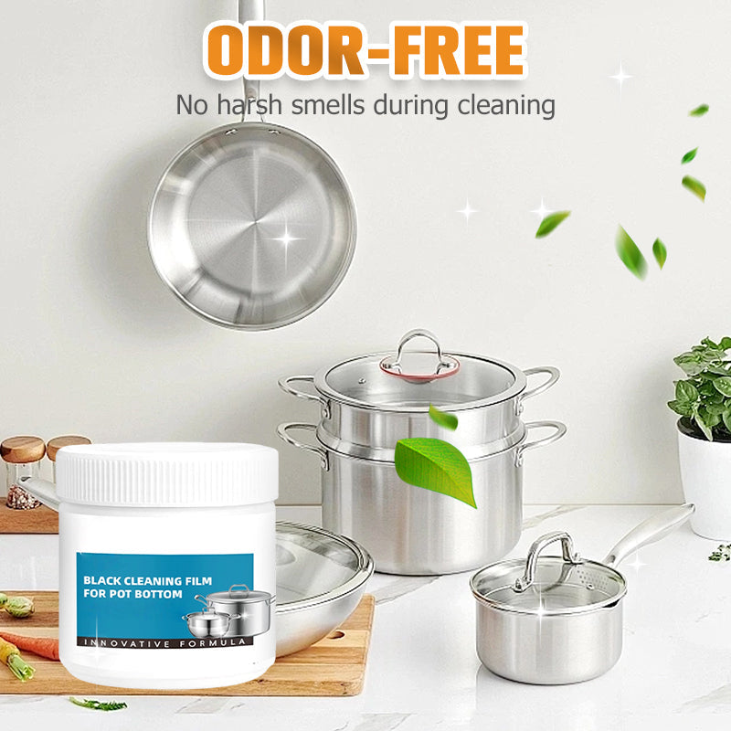 Nærbillede af den cremede SaniShine rengøringspasta, klar til effektiv universalrengøring.