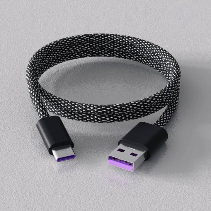 Universal magnetisk opladerkabel med USB-C & Lightning stik til mobil tilbehør.
