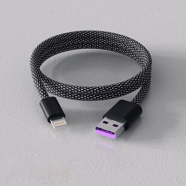 Hurtig opladning med selvoprulende magnetisk datakabel til alle dine gadgets.