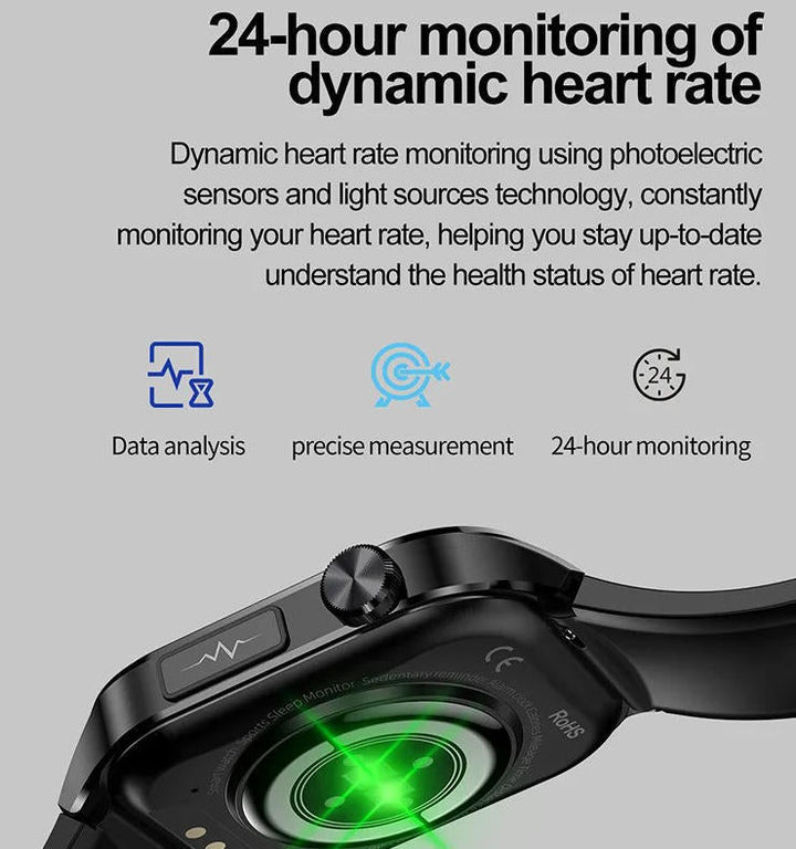 Senior smartwatch med nem kommunikation, holder ældre forbundet. Optimal velbefindende.