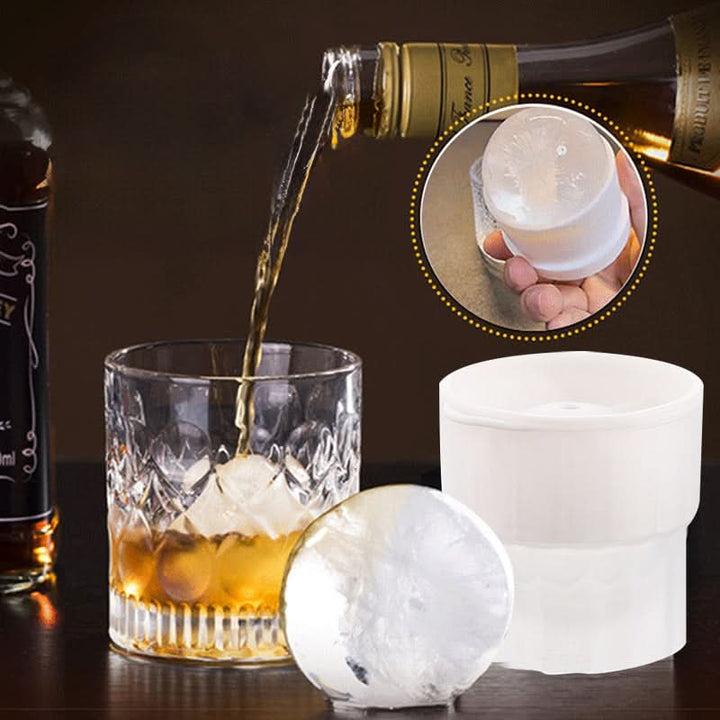 Silikone iskugleforme til krystalklare drinks. Perfekt barudstyr, der smelter langsomt.