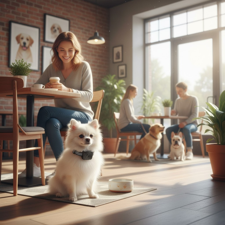 Blidt hundehalsbånd til træning af små hunde. Anti-gø halsbånd med vibration for effektiv gø-kontrol.