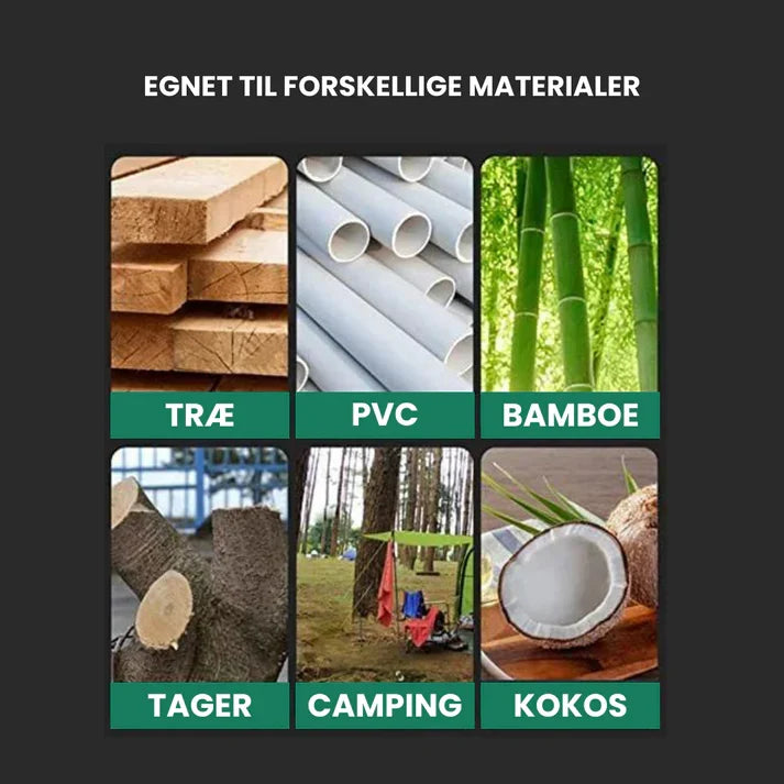 Alsidig håndsav med skarpe tænder for hurtig og nem beskæring af træ i have og friluftsliv.