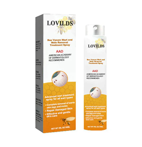 Behandling af vorter og hudmærker med SkinClear vortefjerner spray. Effektiv hudpleje til skønhed.