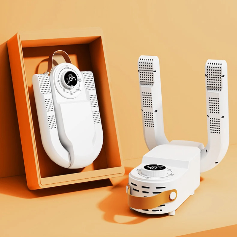Pladsbesparende skotørrer med smart design, perfekt til gangen eller bryggerset.