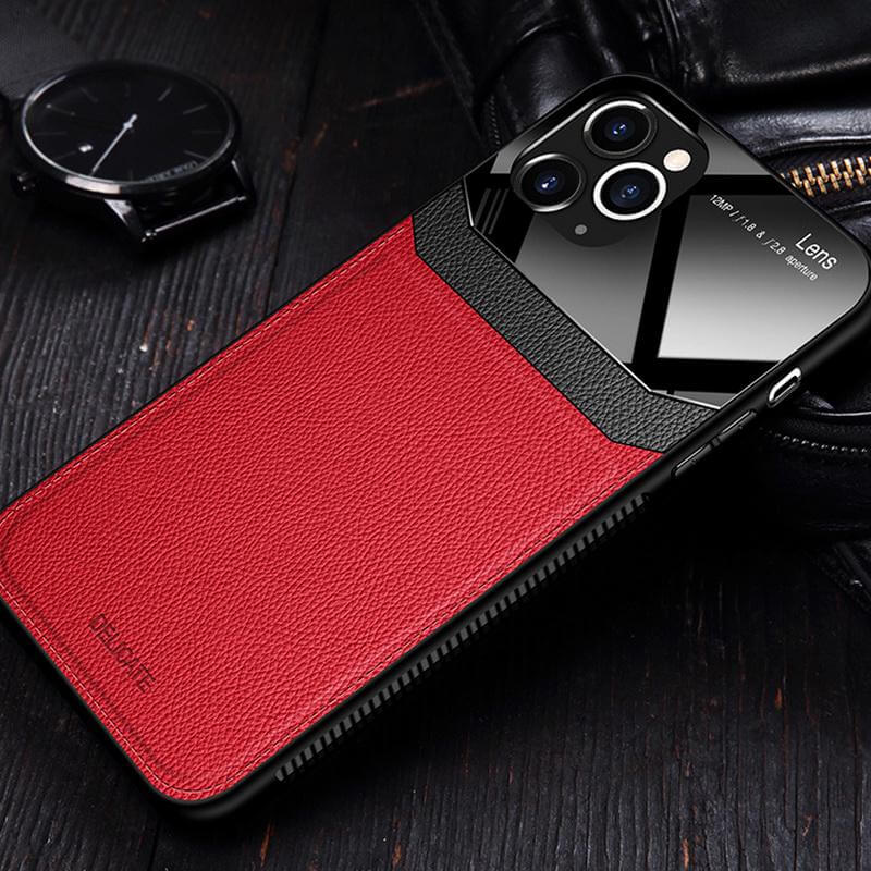 Blåt stødsikkert iPhone cover med kamera- og skærmbeskyttelse. Slankt og ridsefast telefon tilbehør.