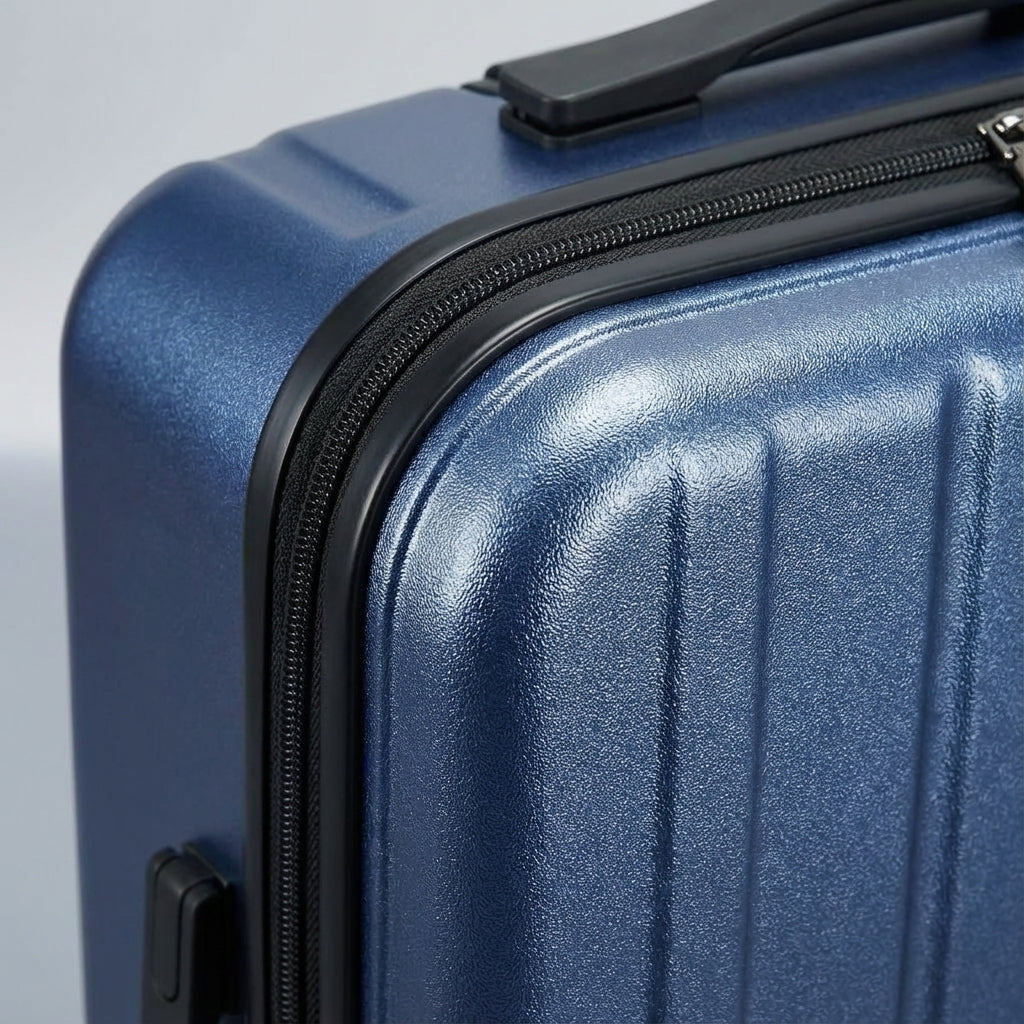 Slimport rejsekuffert med letløbende hjul & sikkert laptoprum, optimeret til håndbagage.