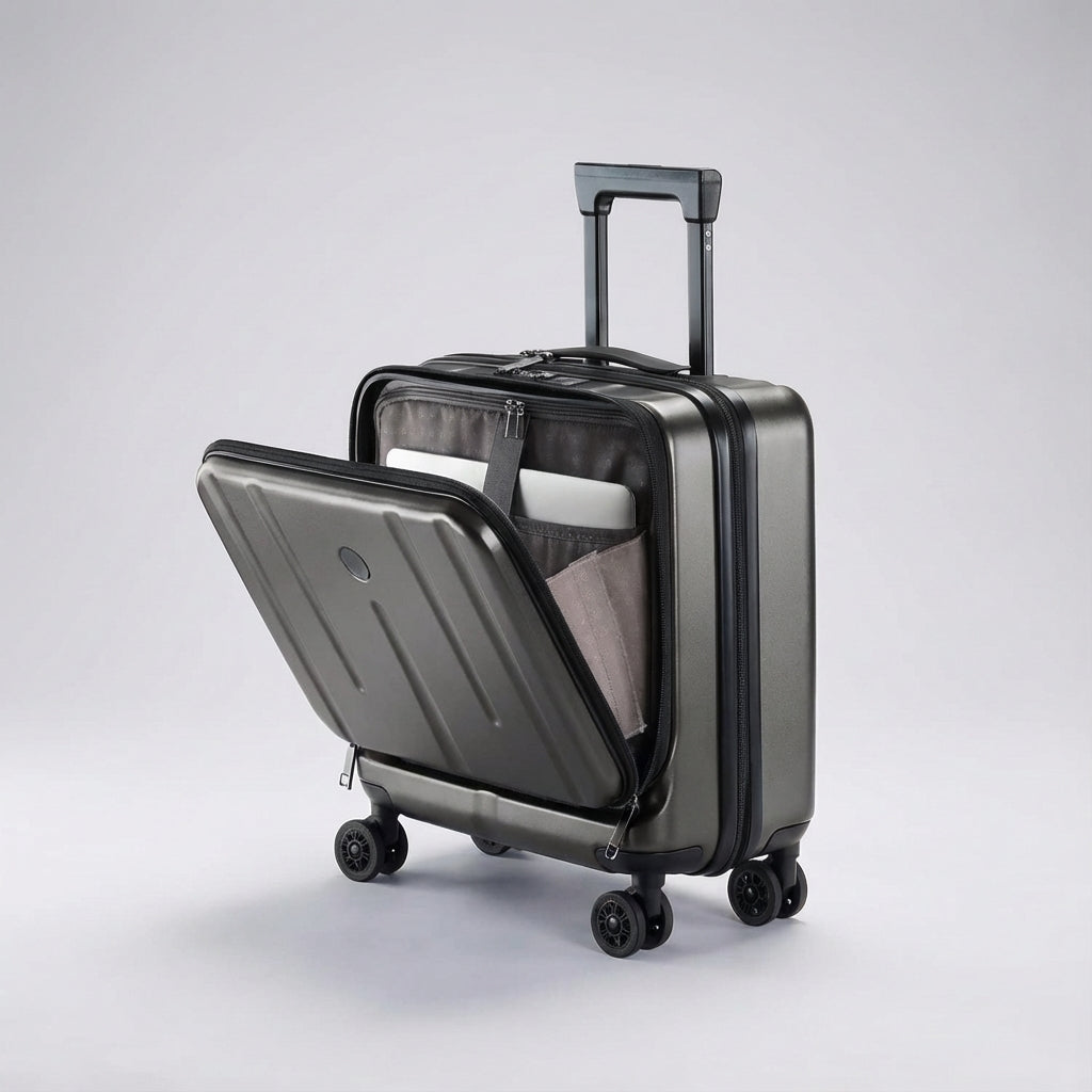 Organiseret Slimport forretningskuffert med TSA-lås & polstret laptoprum for sikker transport.