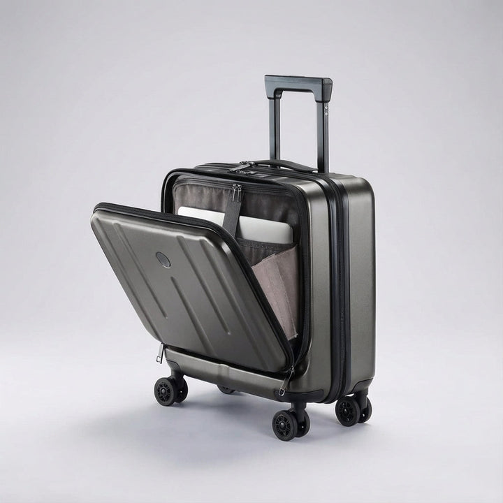 Organiseret Slimport forretningskuffert med TSA-lås & polstret laptoprum for sikker transport.