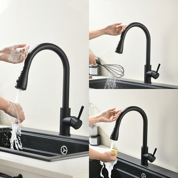 Hygiejnisk SmartFlow berøringsfrit armatur til køkkenet; perfekt til madlavning og vask.