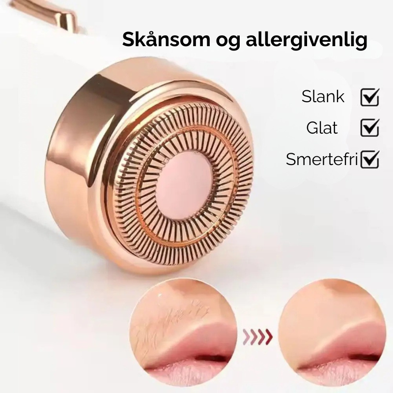Effektiv, smertefri hårfjerner til kvinder. Ergonomisk design sikrer nem og skånsom brug for glat hud.