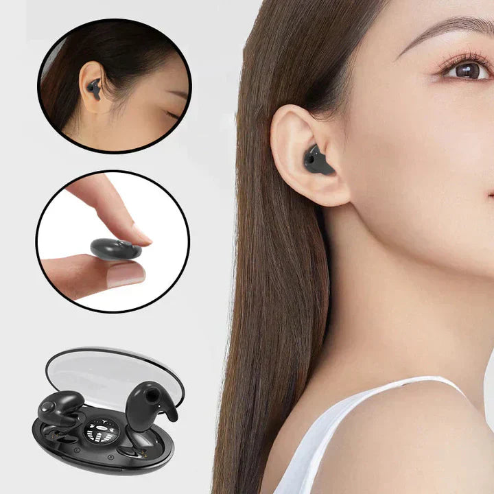 Lette SnoozePods Bluetooth søvnhøretelefoner med mini-ørepropper, støjreduktion og IPX5-certificering.