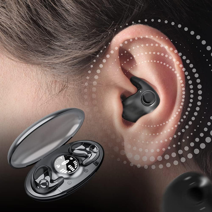 SnoozePods trådløse høretelefoner til uforstyrret søvn. Støjreduktion og komfort hele natten.