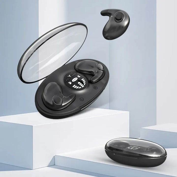 Vandafvisende SnoozePods IPX5 trådløse søvnhøretelefoner. Komfortable, lette og holdbare til daglig brug.