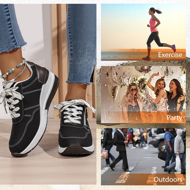 Damemode: Solaria sneakers, komfortable snøresko til øget selvtillid.