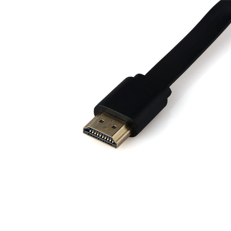 "Sort Chromecast med HDMI-port til 1080p HD streaming; kompakt design, perfekt til stueindretning, trådløs forbindelse."