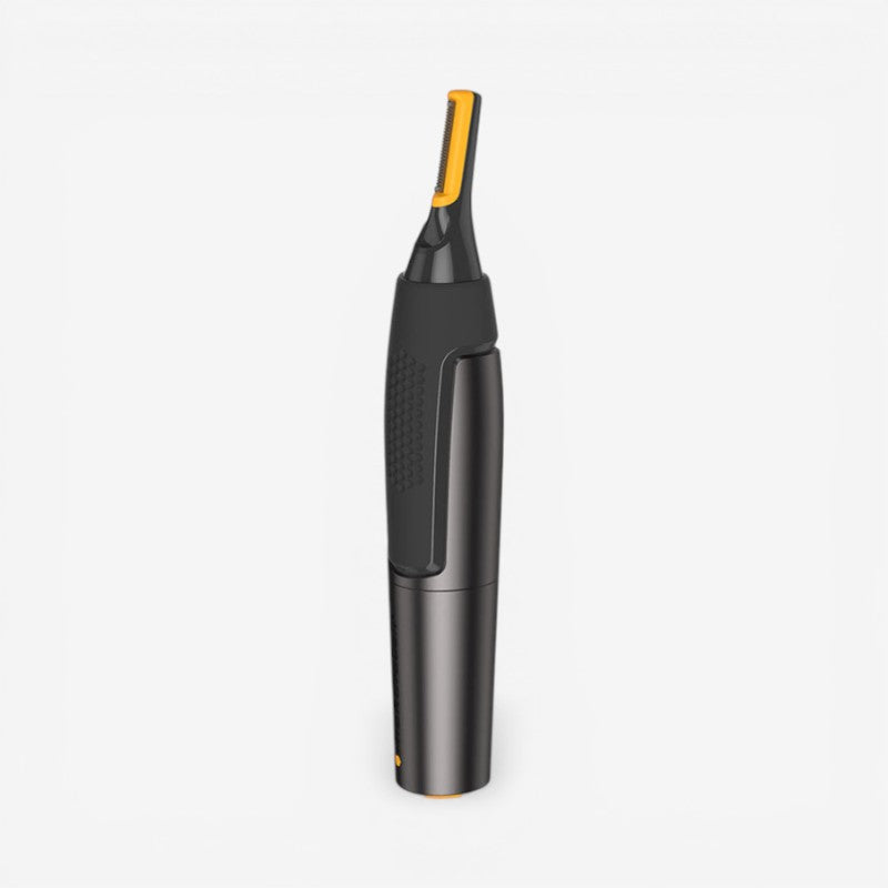 Sort EdgeTrim præcisionstrimmer med LED-lys til mænds detaljepleje. Trådløs og ergonomisk design.