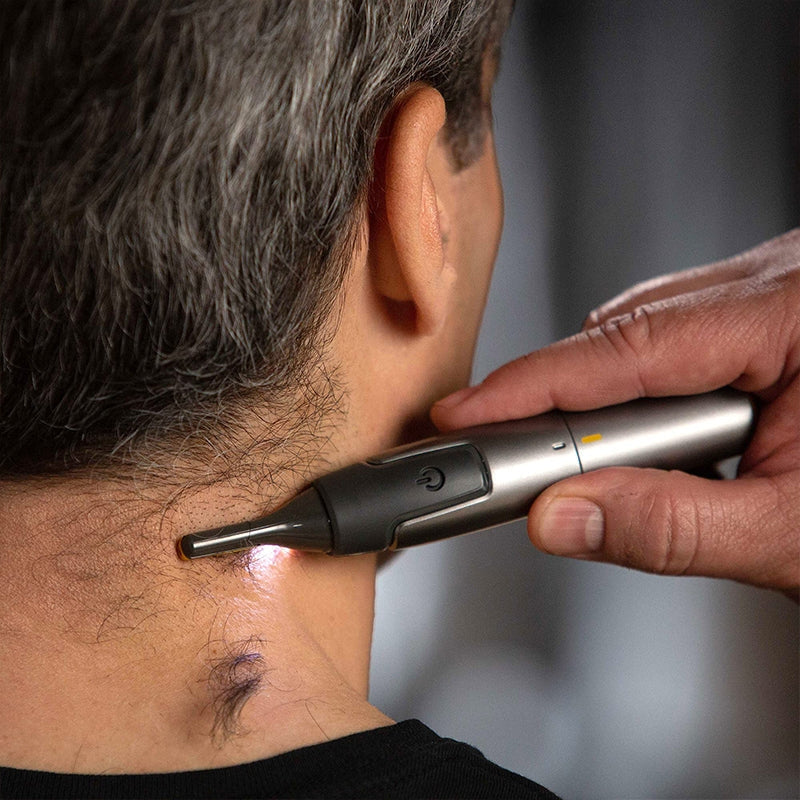 Ergonomisk EdgeTrim mænds trimmer med præcisionsblade og LED-lys for fejlfri grooming. Perfekt til ansigt.