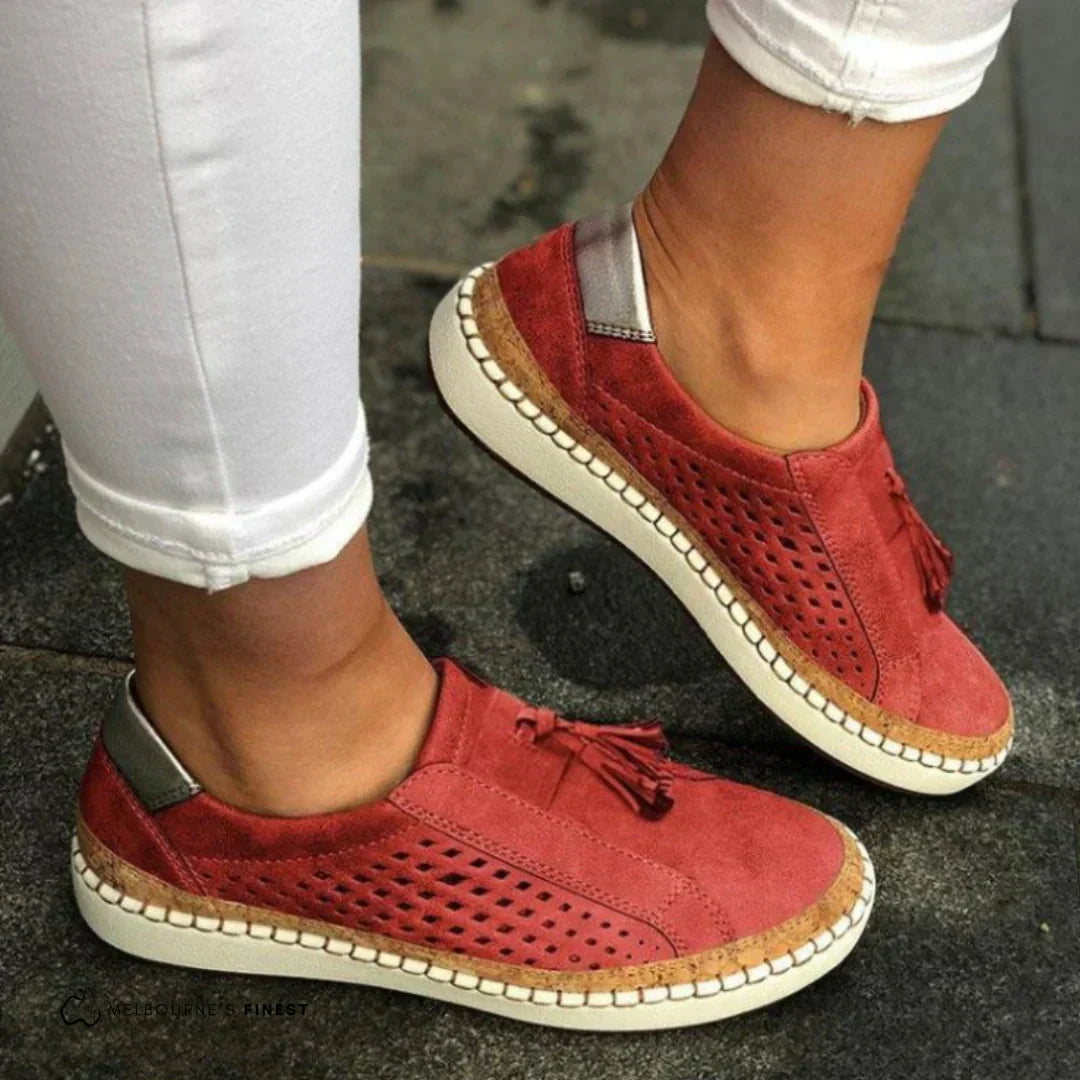 Dame sneakers i sort med komfortabel sål