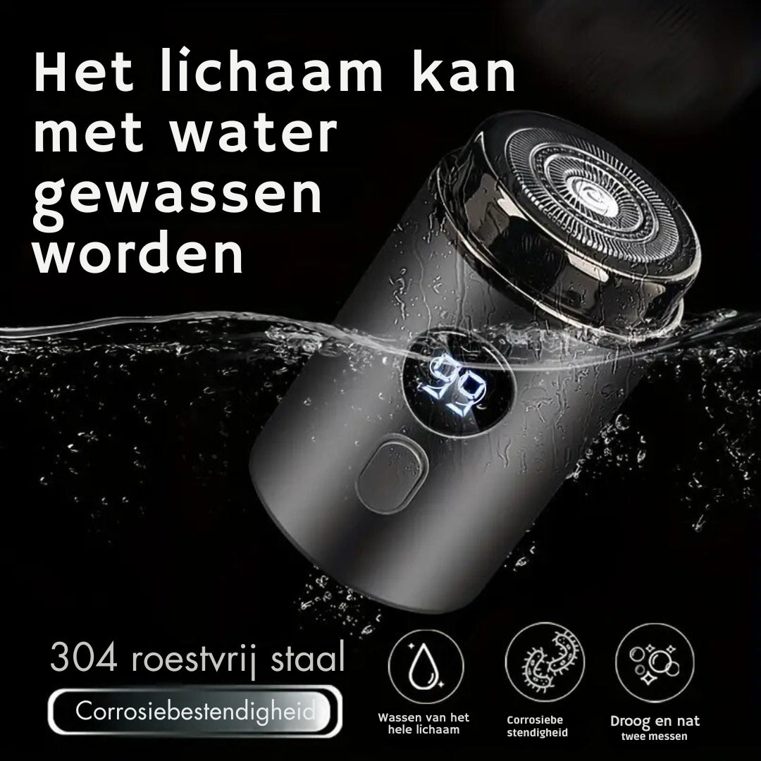 Lille rejsebarbermaskine til hurtig og glat hud, perfekt til at holde sig velplejet på farten.