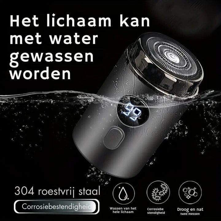 Lille rejsebarbermaskine til hurtig og glat hud, perfekt til at holde sig velplejet på farten.