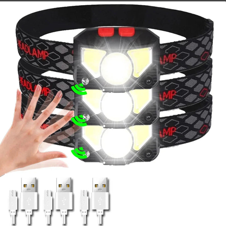 Optimeret USB LED pandelampe til mørke. Sensoraktiveret, genopladelig for håndfri belysning.