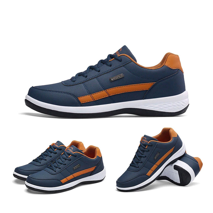 Sporty herresneakers med skridsikker sål, stødabsorbering og stilfuldt design til daglig brug og sport.