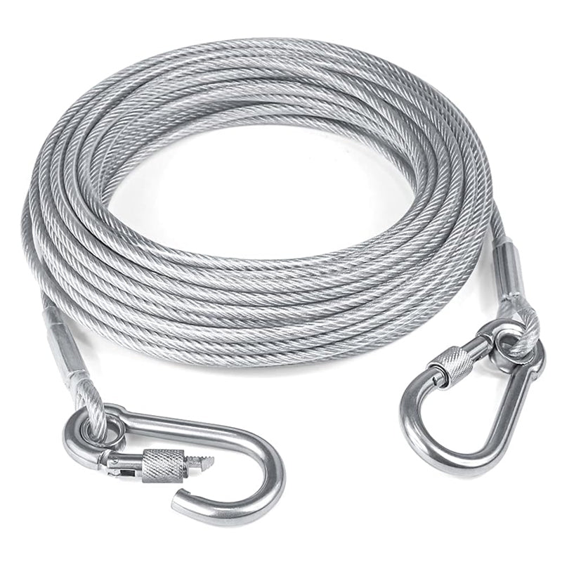Hundeudstyr i stål: Robust, tyggefast hundekobbel der sikrer din hund mod at bide linen over.