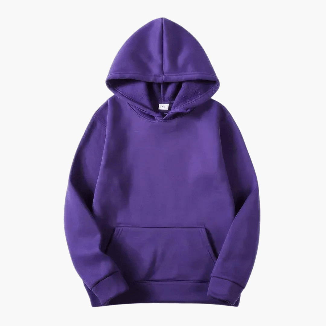 Ultimativ komfort i denne bløde herre sweatshirt med hætte, ideel til afslapning og hverdag.