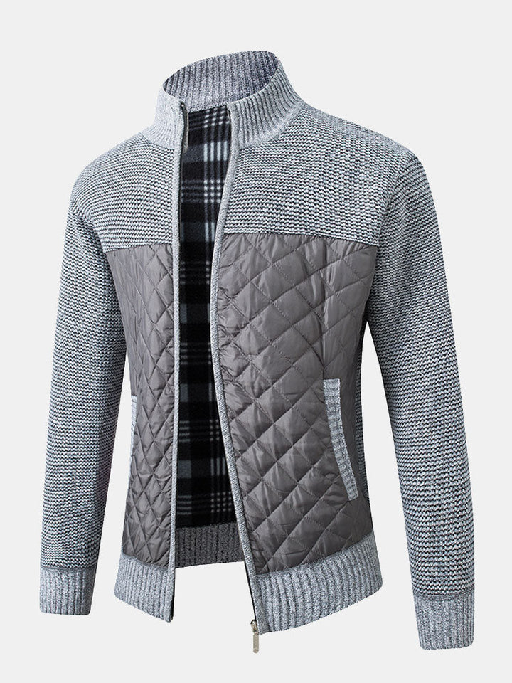 Tidløs ternet herre sweater slim fit. Stilfuld og elegant til enhver lejlighed, perfekt til den modebevidste mand.