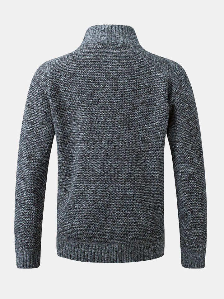 Alsidig herre ternet sweater slim fit med et trendy mønster. Ideel til urban stil og elegant komfort.