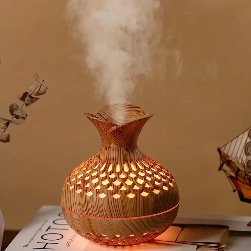 Alsidig duft diffuser & luftfugter forbedrer indeklimaet, perfekt til aromaterapi og stemningslys.