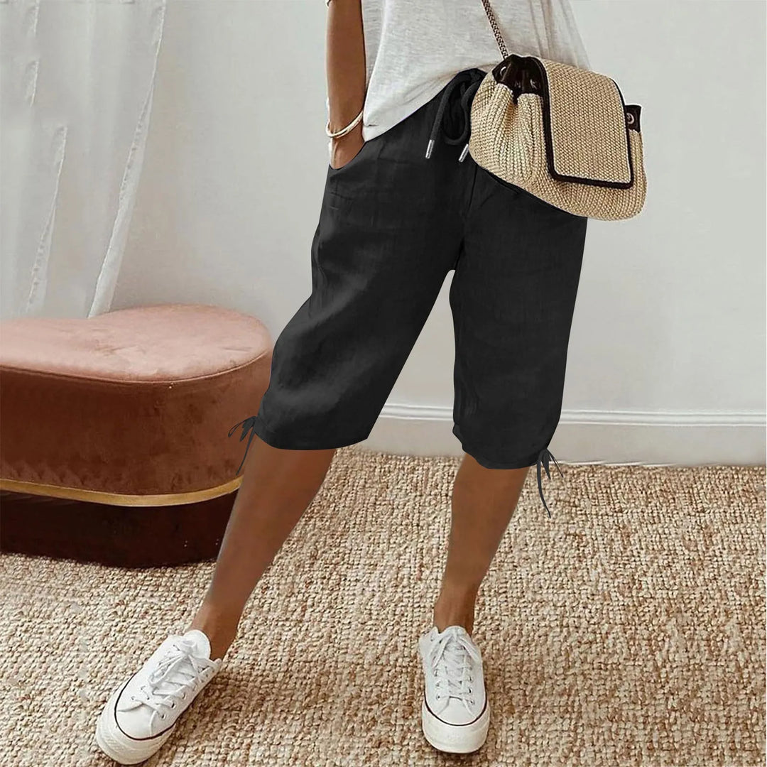 Afslappede dameshorts i blød kvalitet. Løse casual shorts til sommertøj.